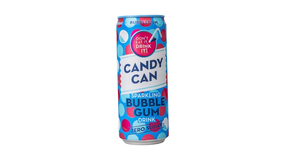 Candy Can Bubble Gum Sparkling