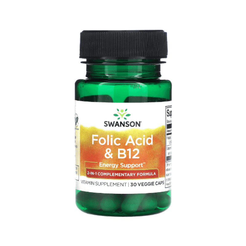 Swanson Folic Acid & B12