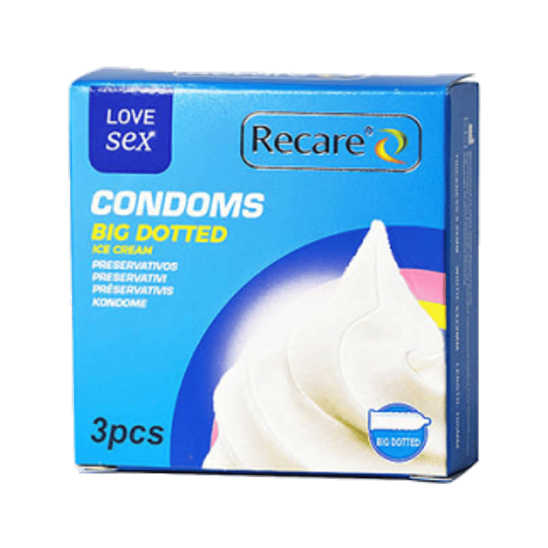 Recare Big Dotted Condoms 3pcs
