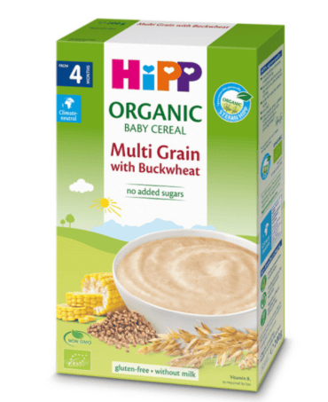 Hipp organic baby cereal multigrain with buckwheat, 200g