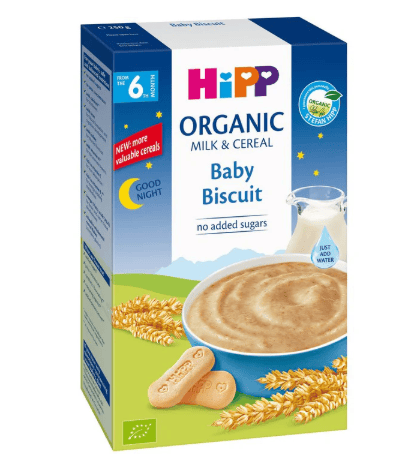 Hipp organic milk&cereal baby biscuit,250g