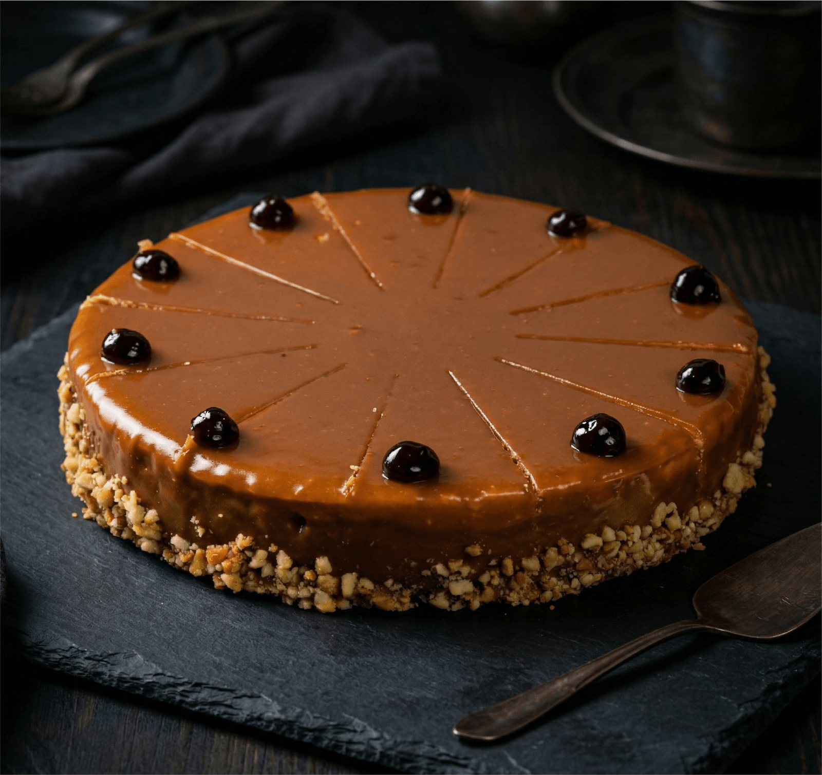 Torte e madhe caramel