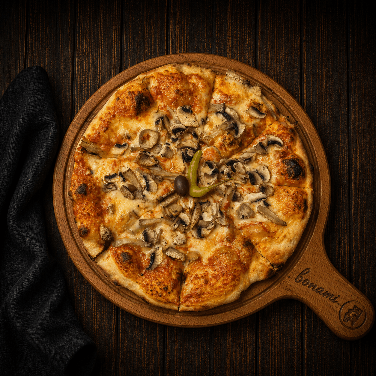 Pizza Funghi (e madhe)