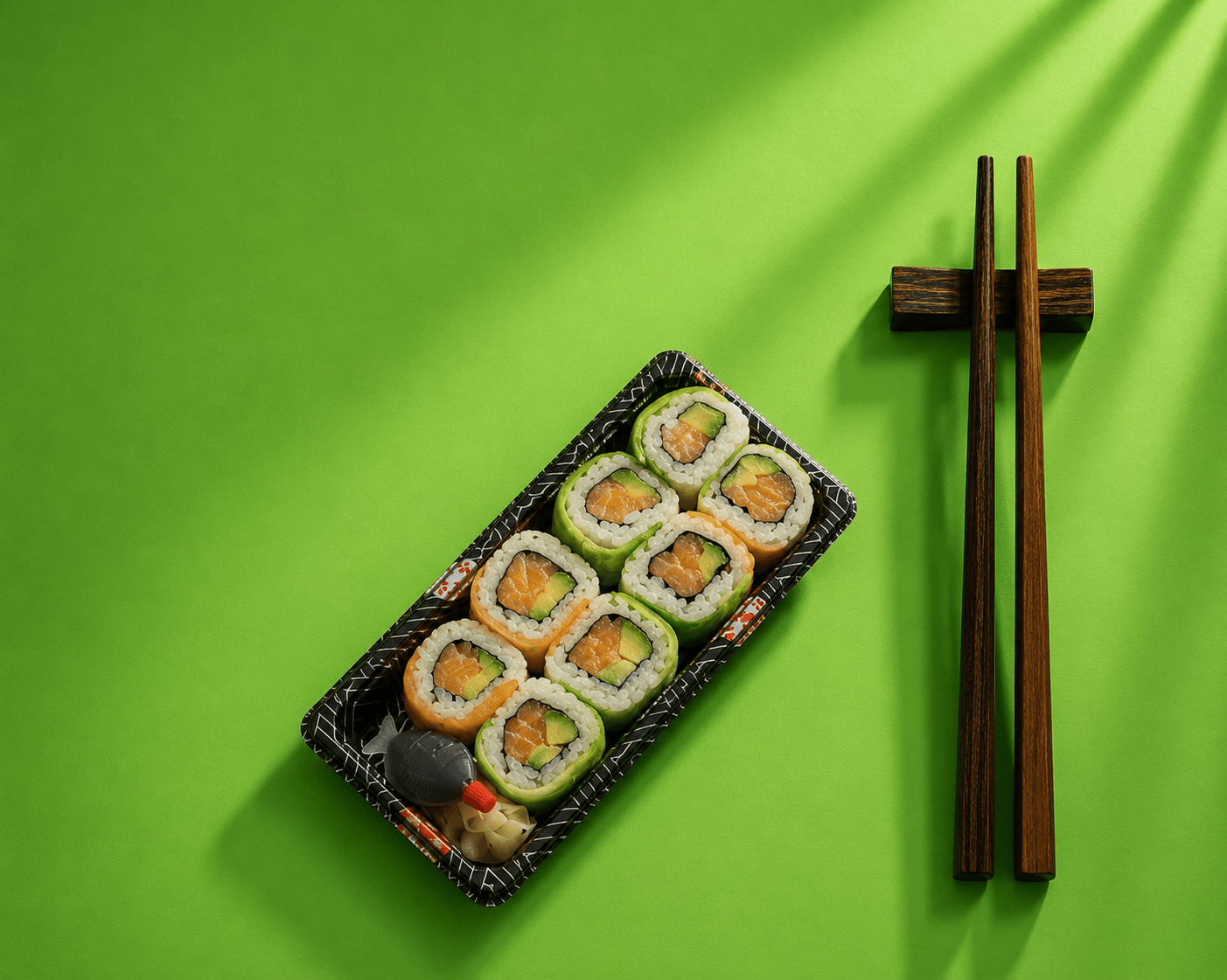 Rainbow Roll Salmon