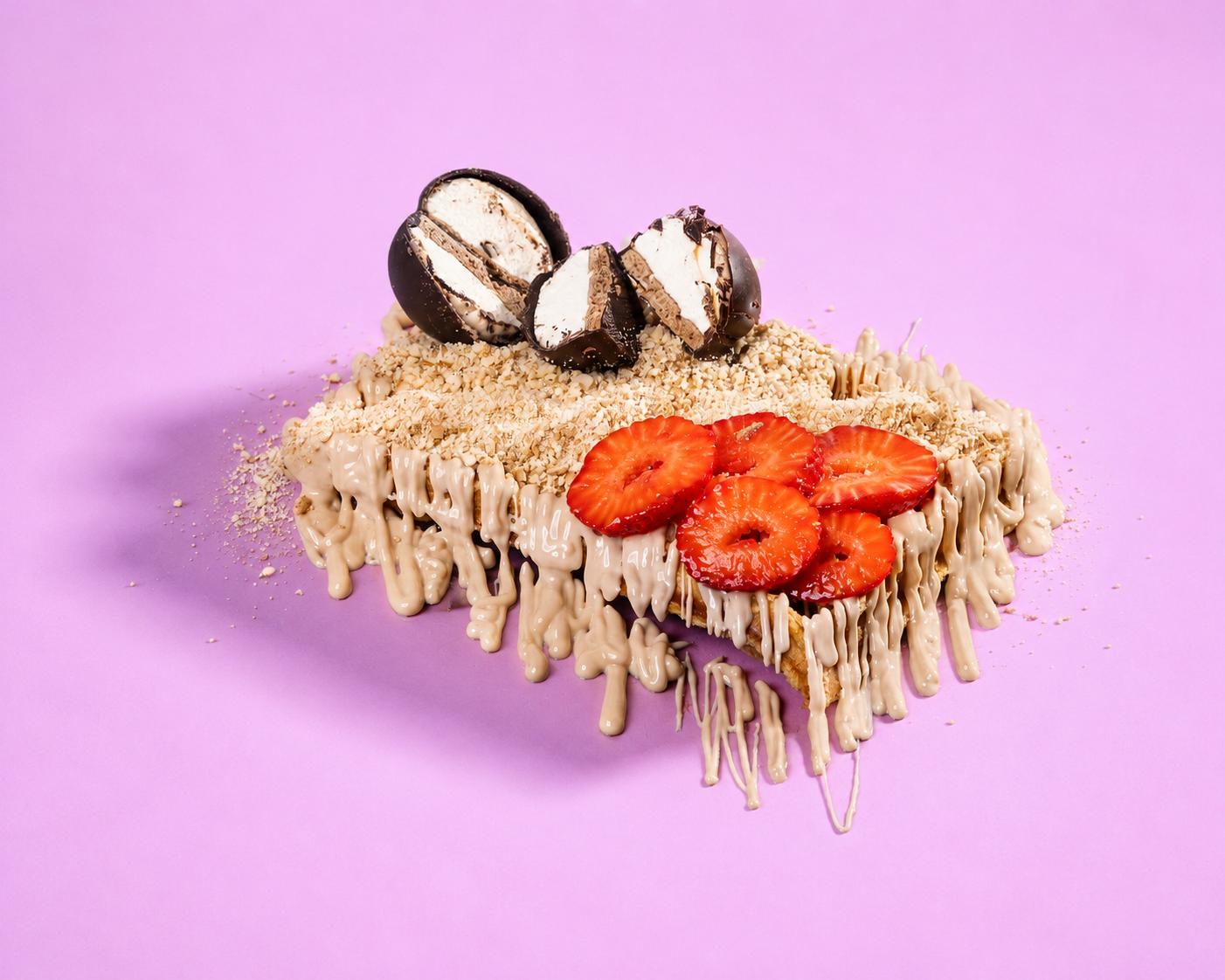 64.Waffle Kinder Bueno Creme & Munchmallow