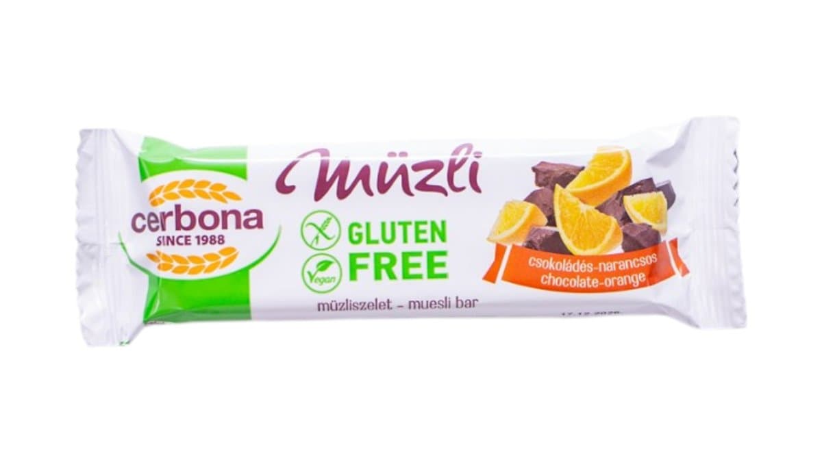 Cerebona Gluten Free Muesli Bar Orange