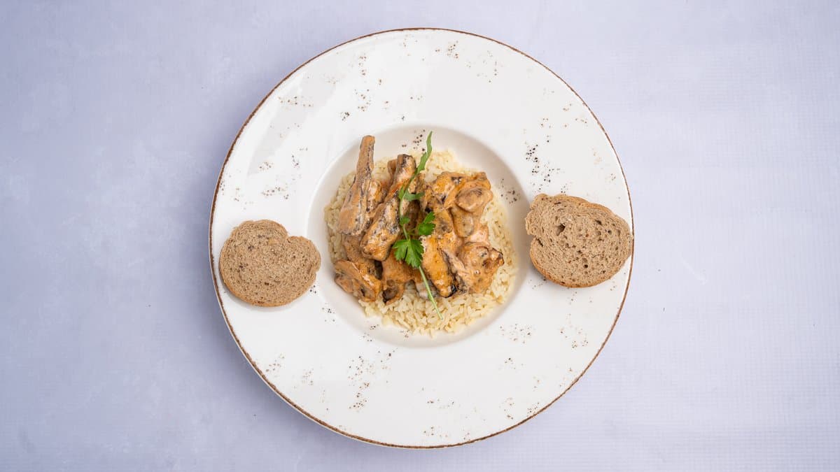 Beef Risotto with Sauce