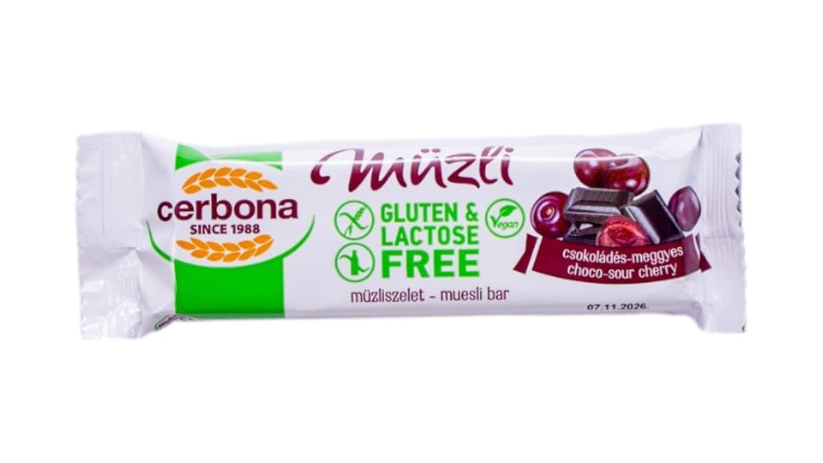 Cerbona Gluten Free Muesli Bar Cherry