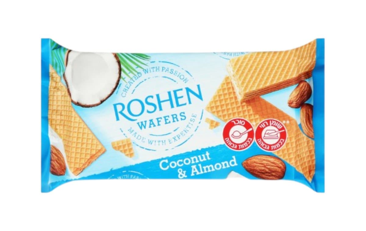 Roshen Wafers Coconut&Almonds
