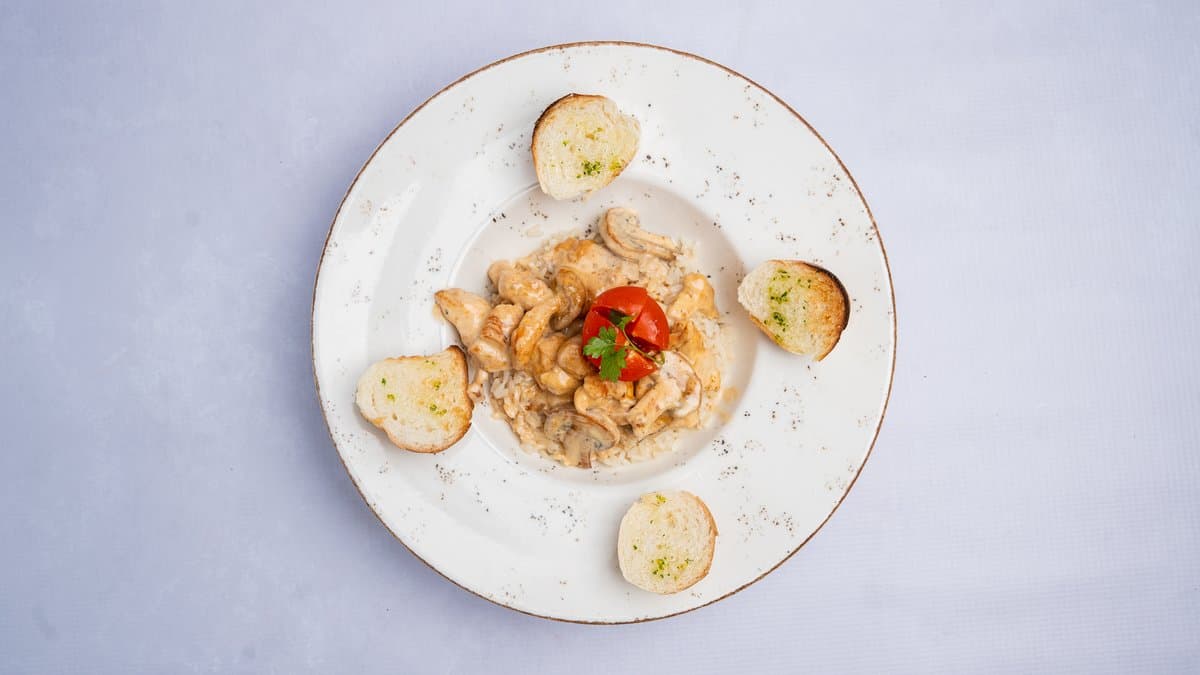 Chicken Risotto with Sauce