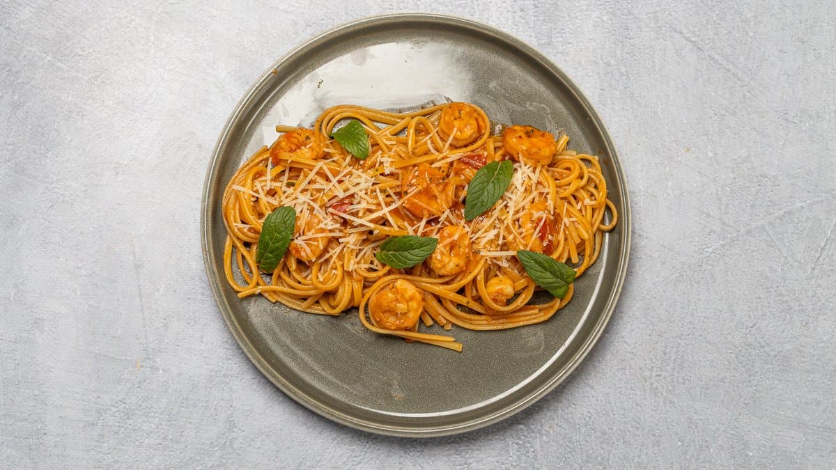 Linguini me Karkalec