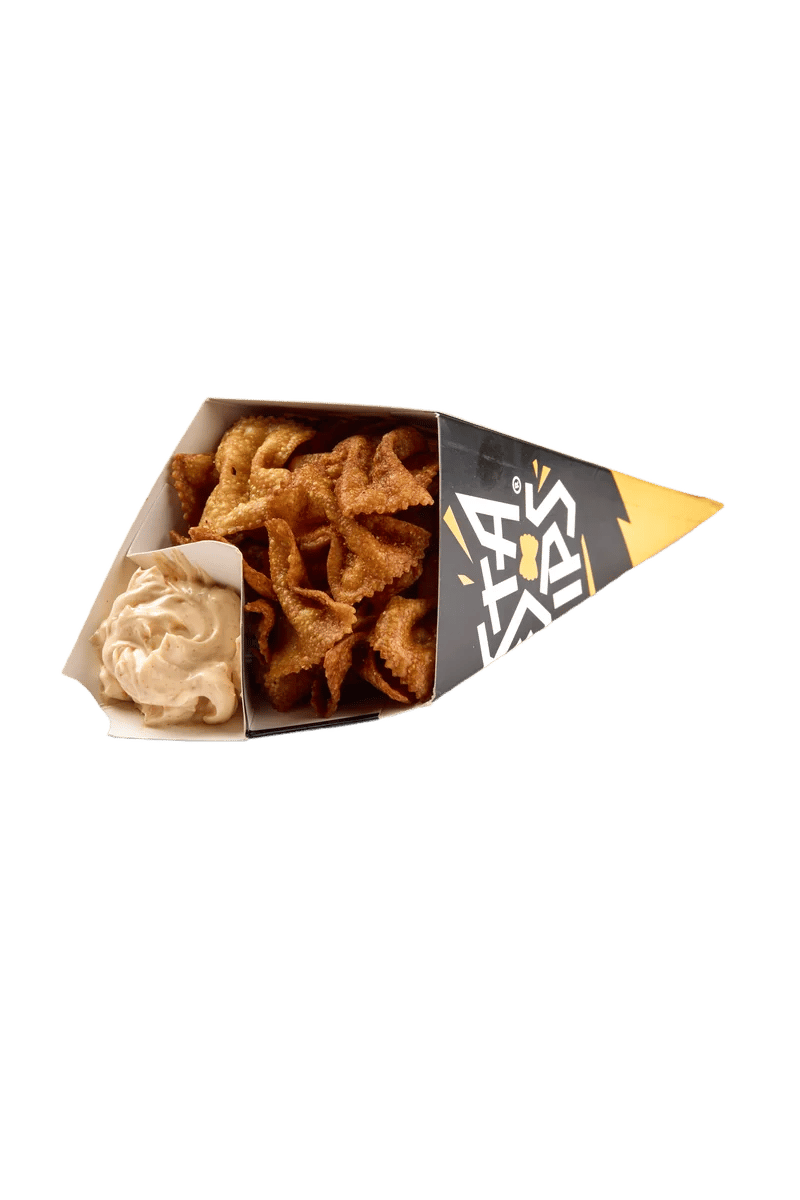 Pasta Chips — Chilly Sauce